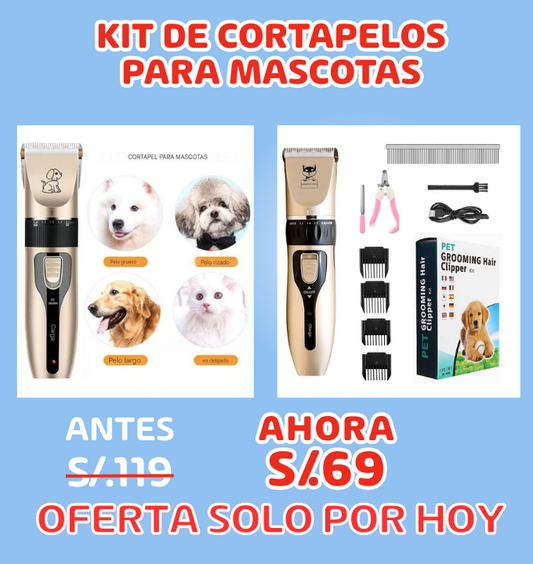 KIT CORTAPELOS PARA MASCOTAS