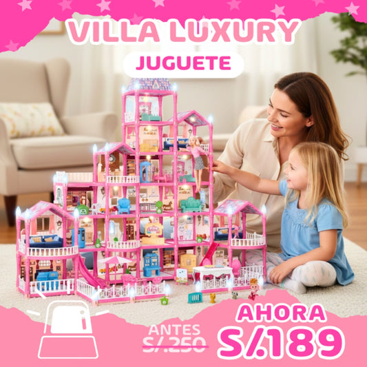 casa de muñecas villas luxury 465 pzas