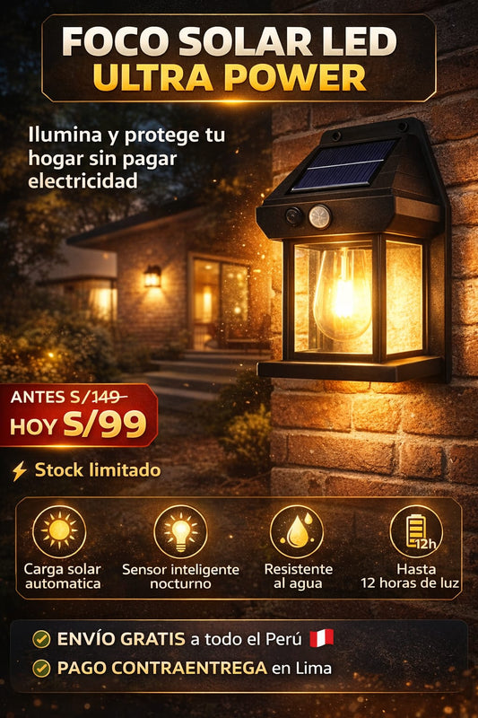 2 FOCOS SOLARES INTELIGENTE PARA EXTERIORES